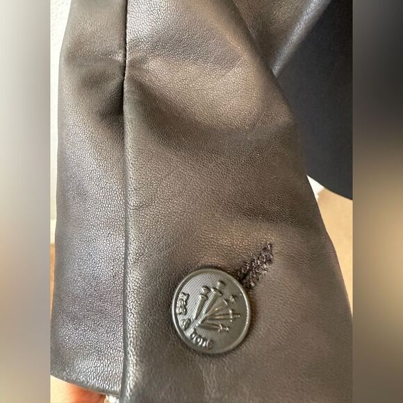 Rag & Bone Timeless Blazer Leather Black Jacket Work Career Size 2 - Picture 4 of 14